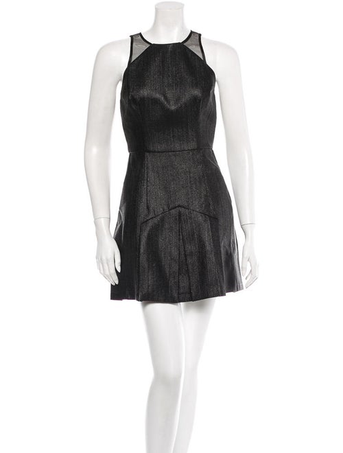 Alex Perry Metallic Mini Dress Metallic