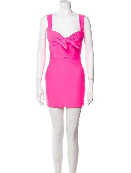 Alex Perry Square Neckline Mini Dress