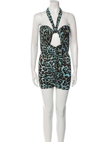 Alex Perry Dresses Animal Print Mini Dress Us4, UK8 | S