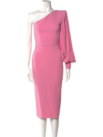 Alex Perry Dresses One-Shoulder Midi Length Dress Us2, UK6 | XS