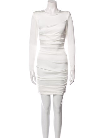 Alex Perry Bateau Neckline Mini Dress