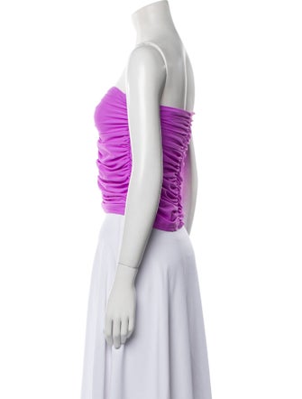 Alex Perry Strapless Crop Top