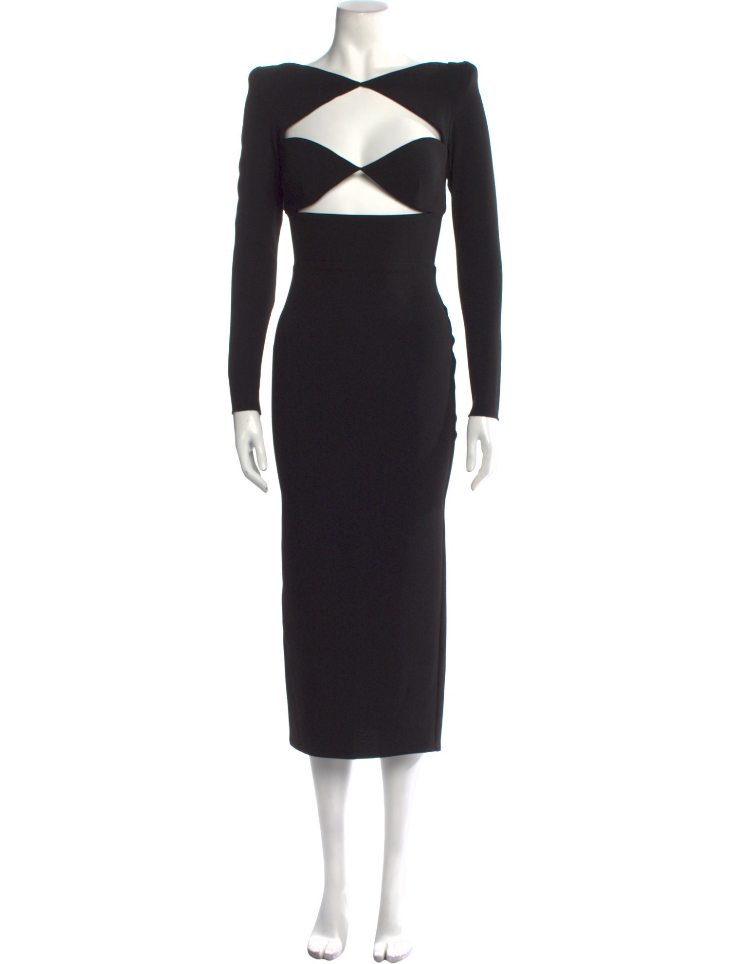 Alex Perry Bateau Neckline Long Dress