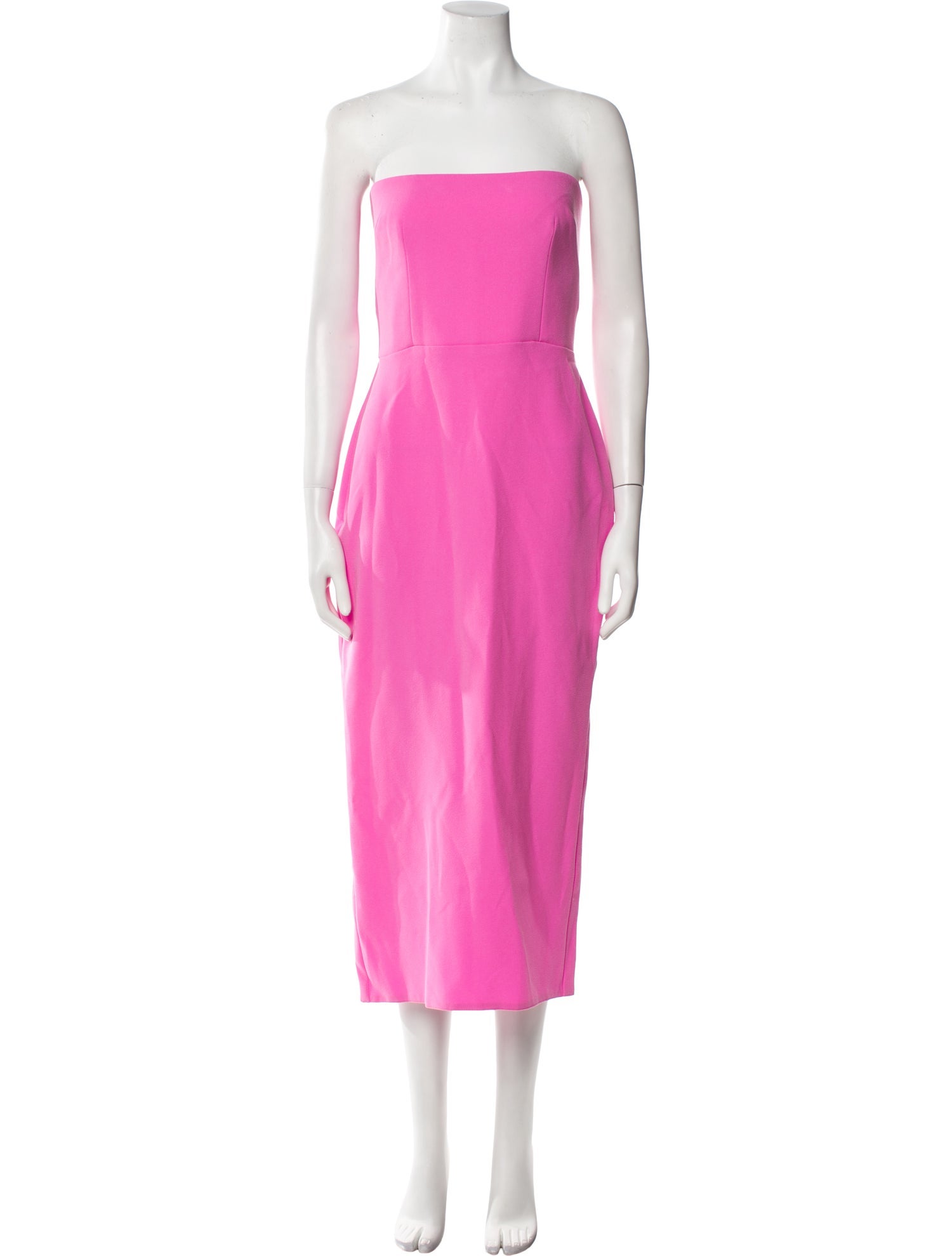 Alex Perry Strapless Midi Length Dress