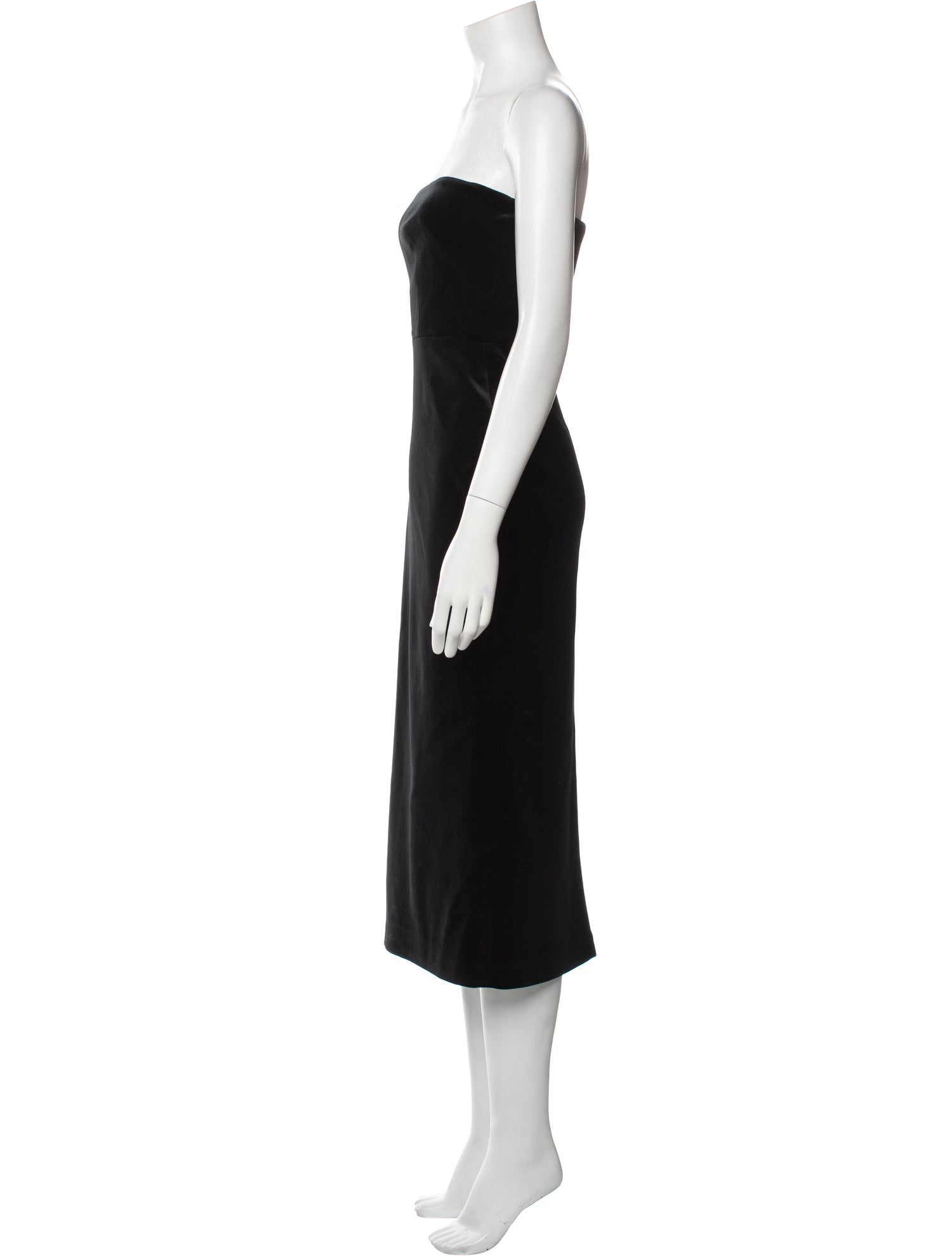 Alex Perry Strapless Midi Length Dress
