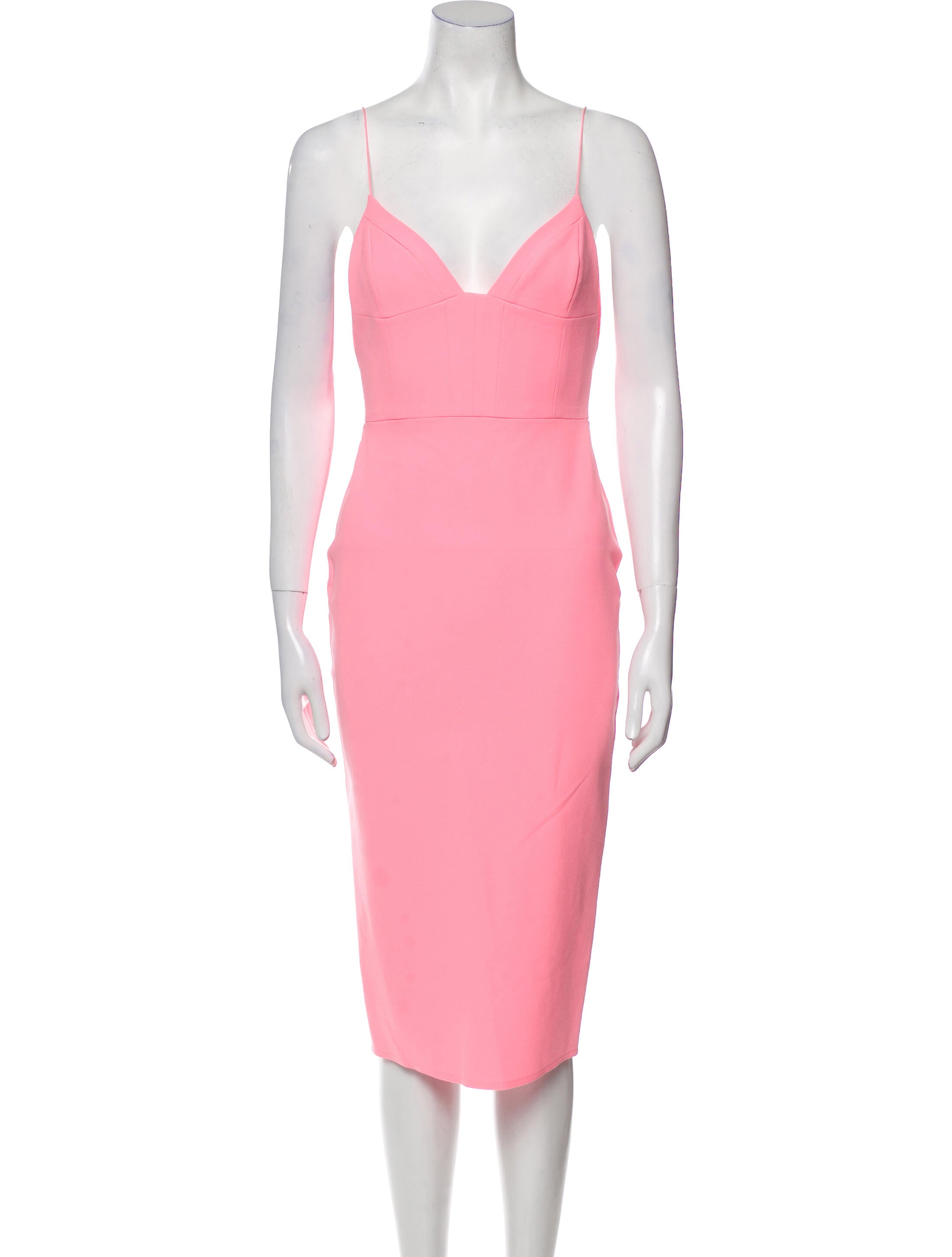 Alex Perry V-Neck Midi Length Dress