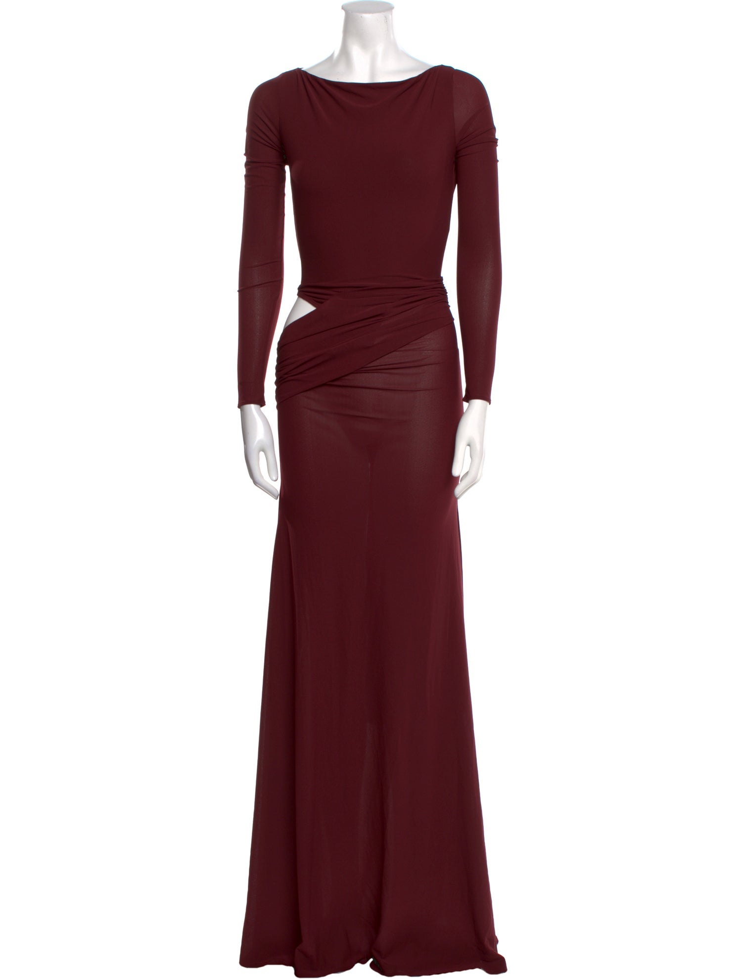 Alex Perry Bateau Neckline Long Dress