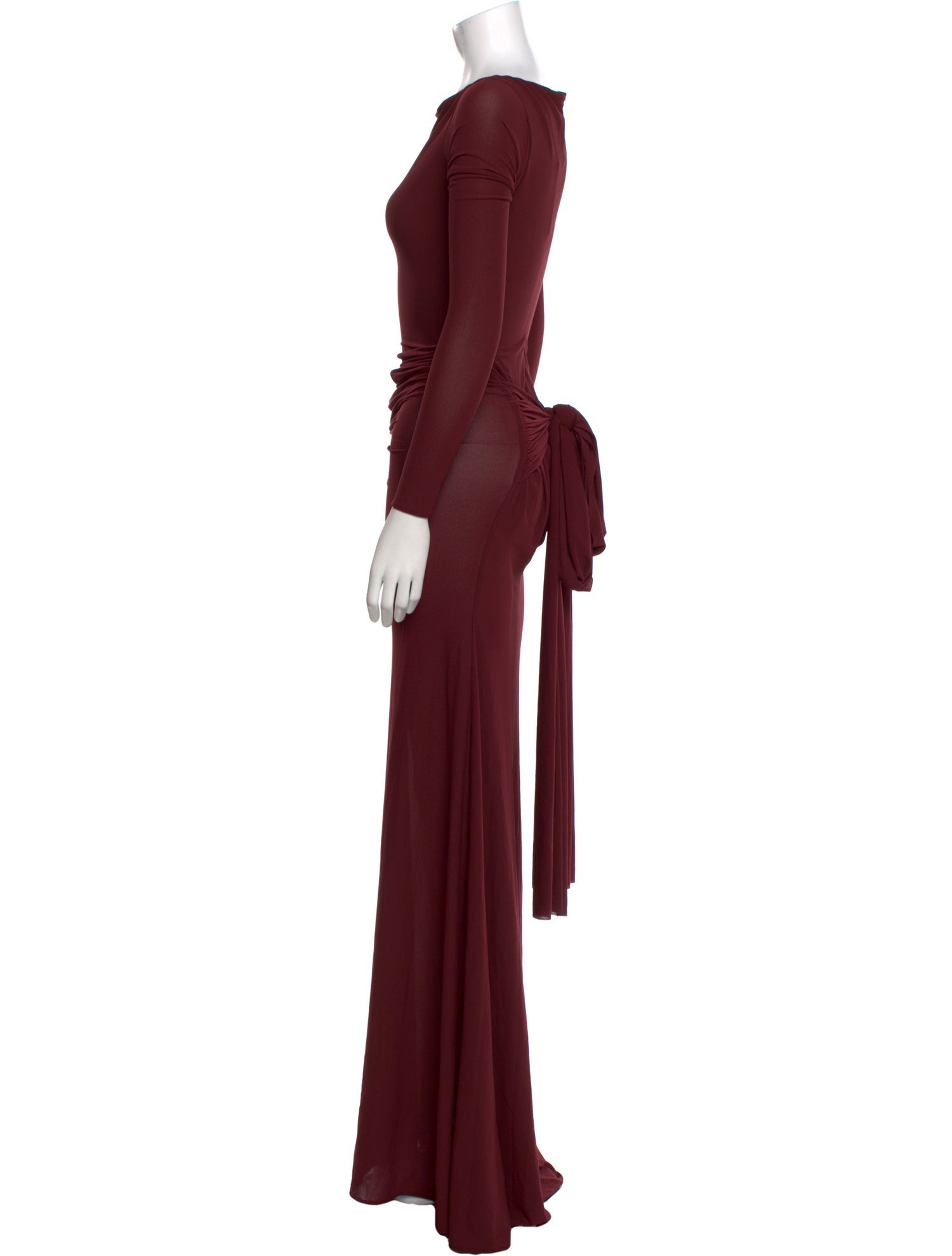 Alex Perry Bateau Neckline Long Dress