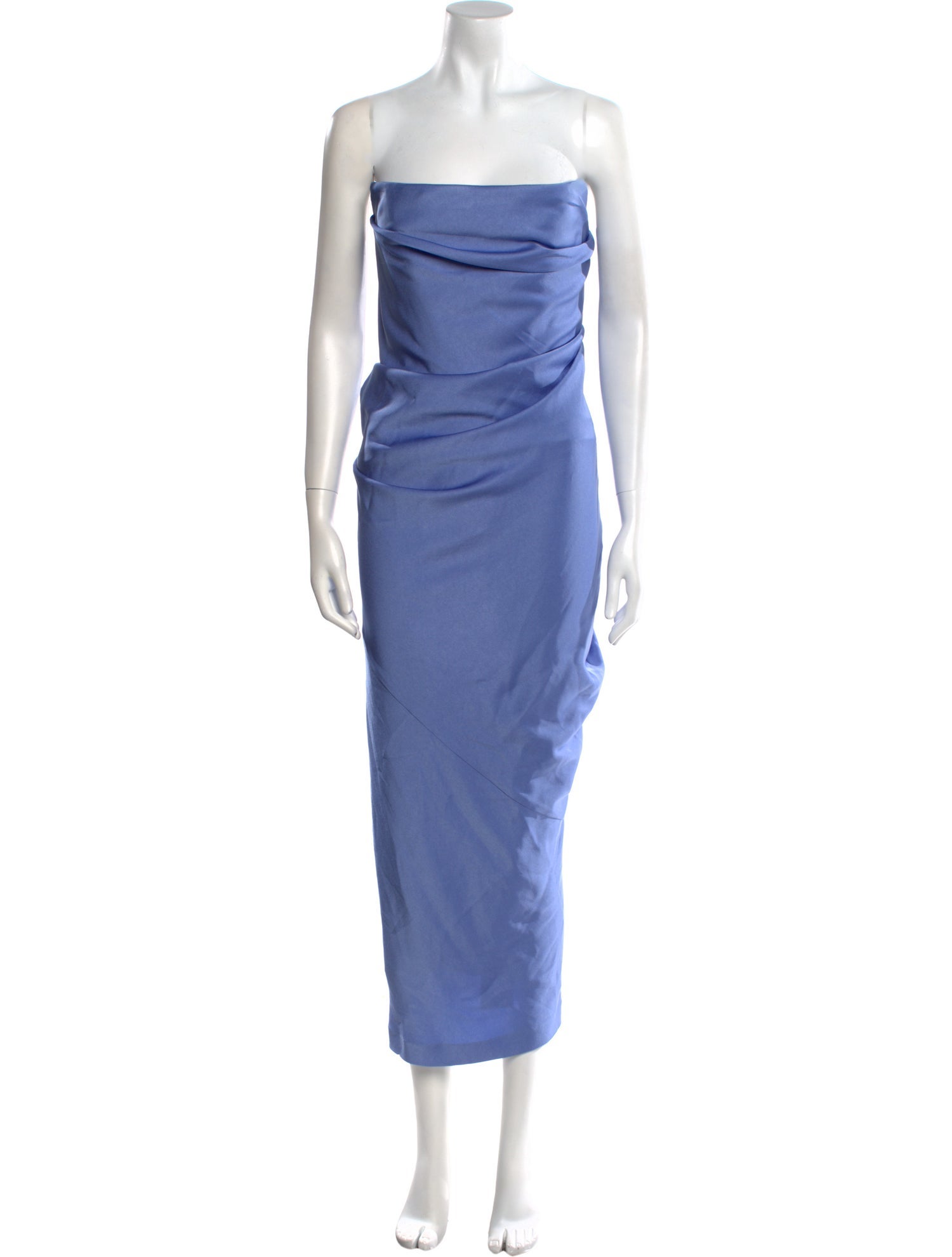 Alex Perry Square Neckline Midi Length Dress