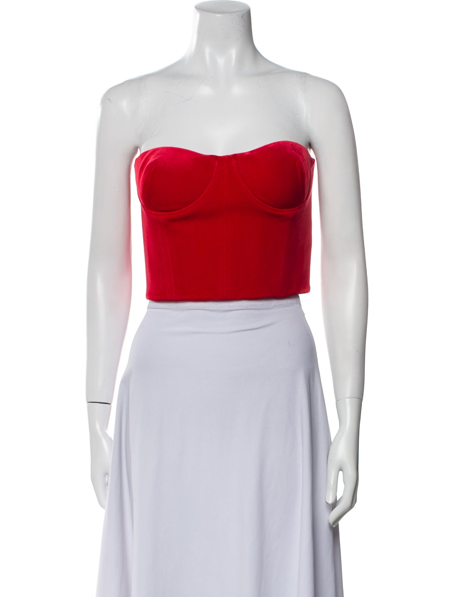 Alex Perry Strapless Crop Top
