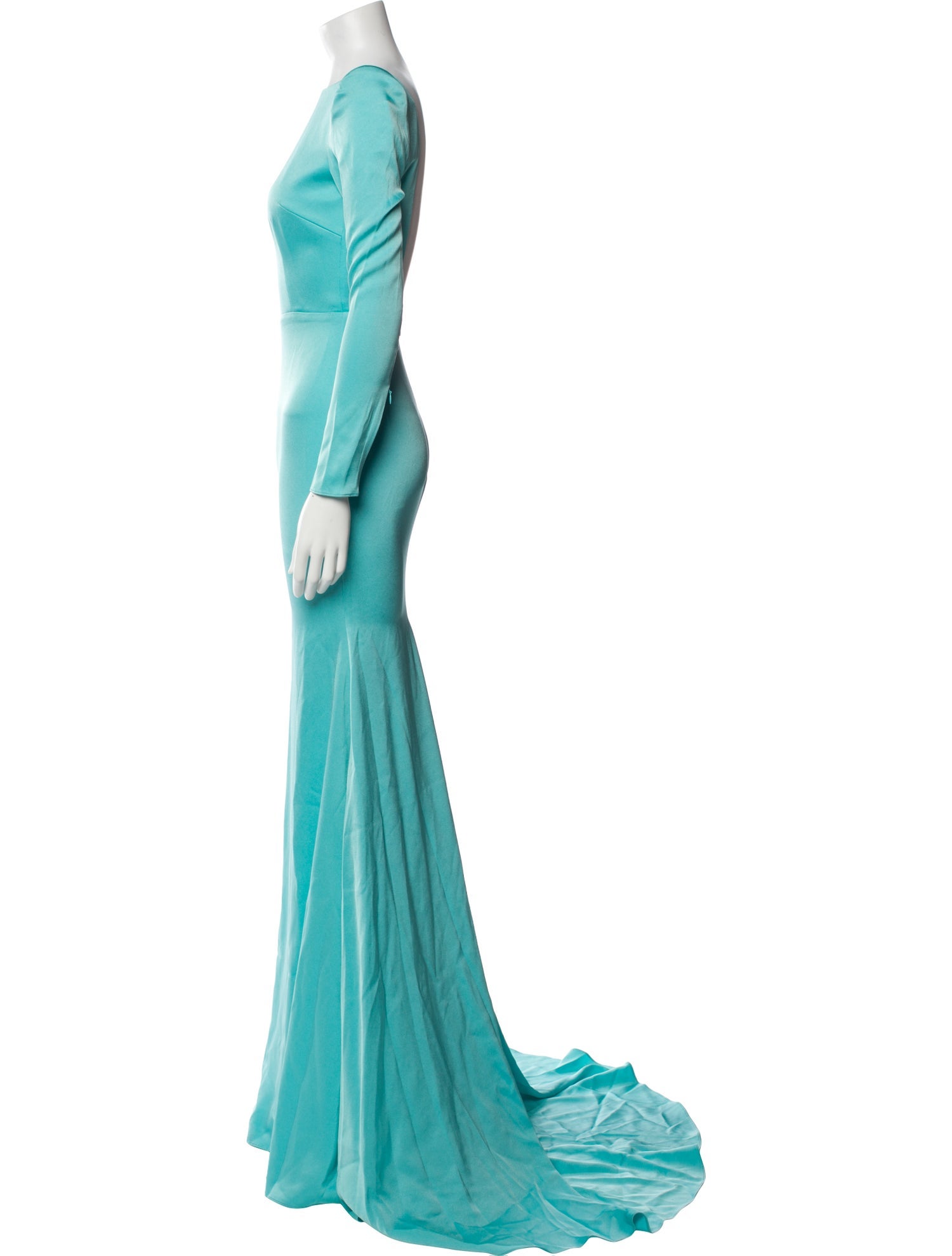 Alex Perry Bateau Neckline Long Dress