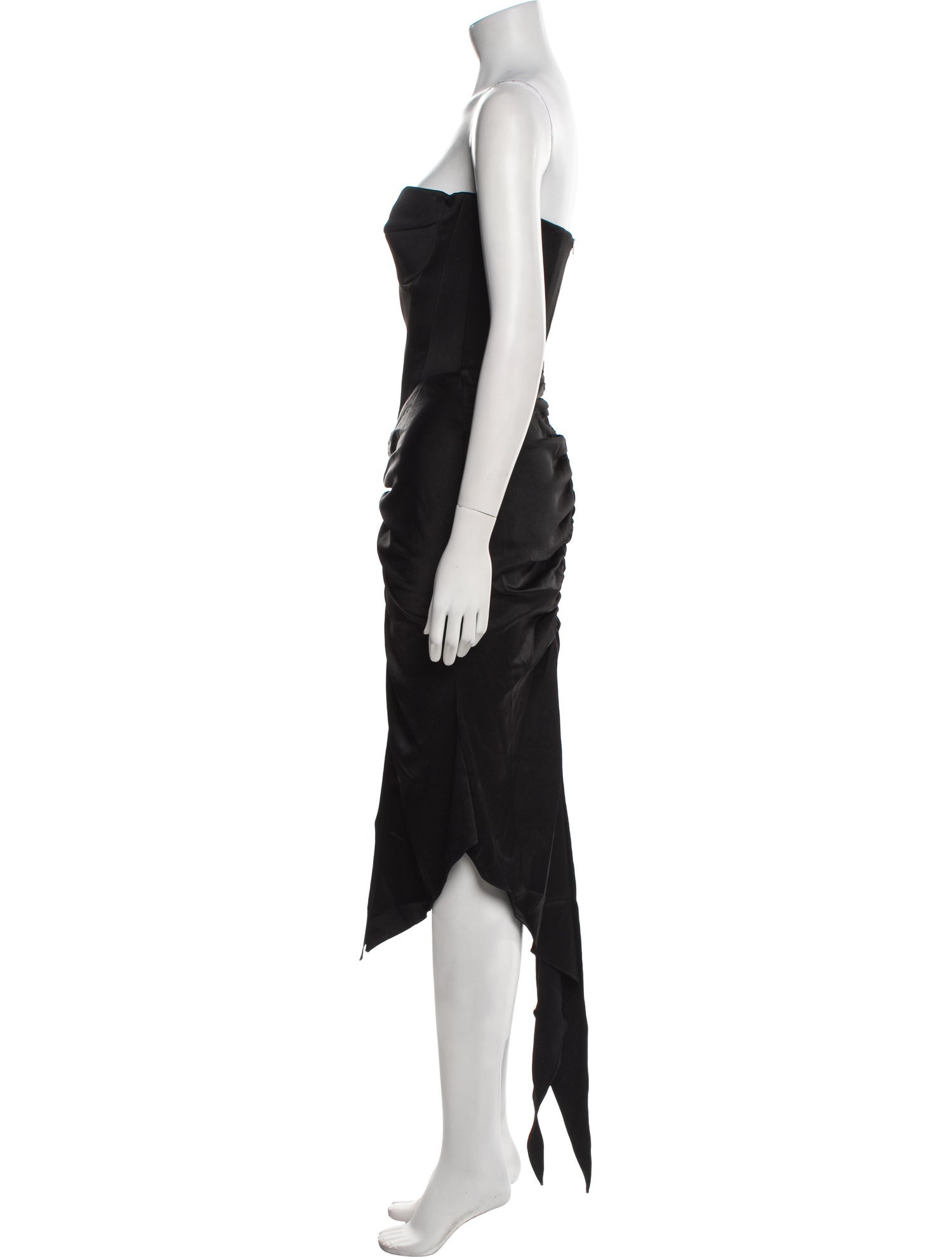 Alex Perry Strapless Midi Length Dress