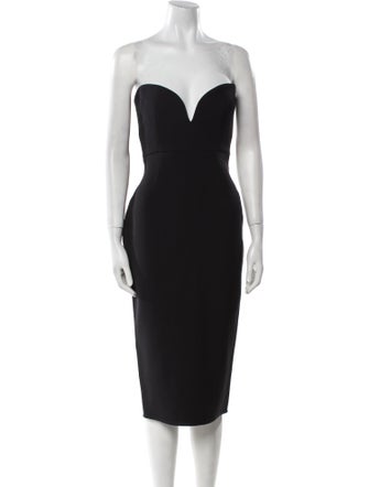 Alex Perry Strapless Knee-Length Dress