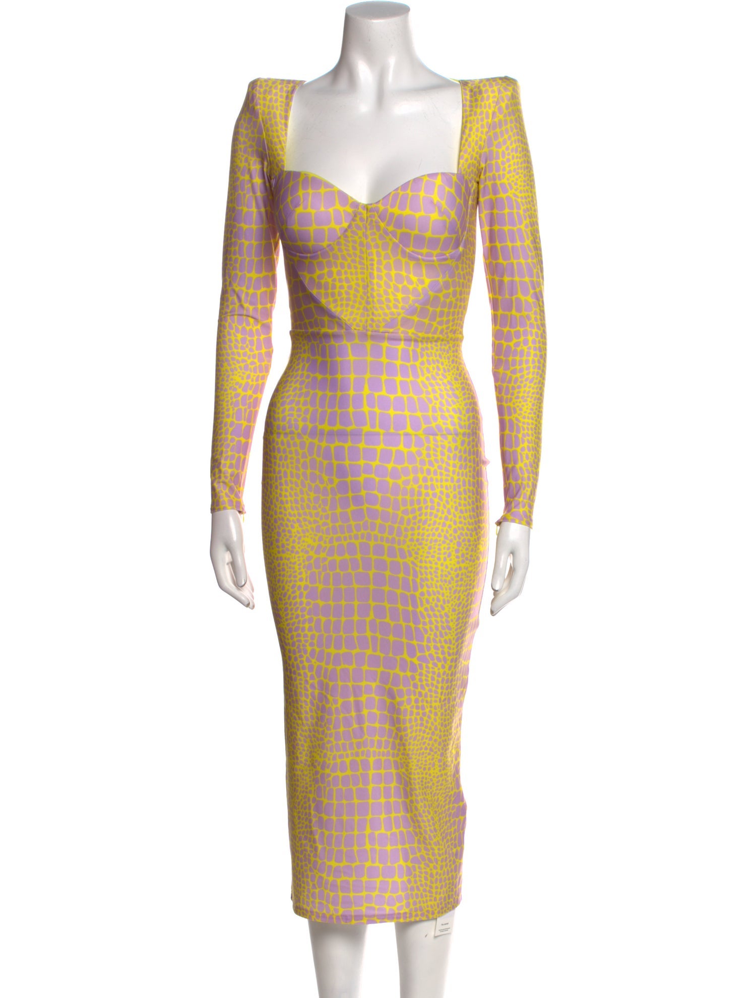 Alex Perry Printed Midi Length Dress w/ Tags