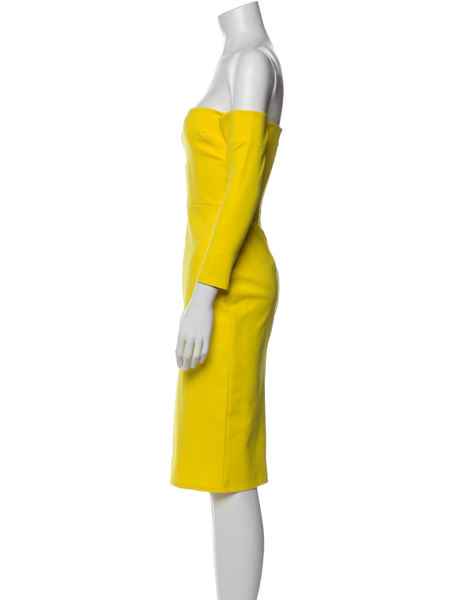 Alex Perry Square Neckline Knee-Length Dress