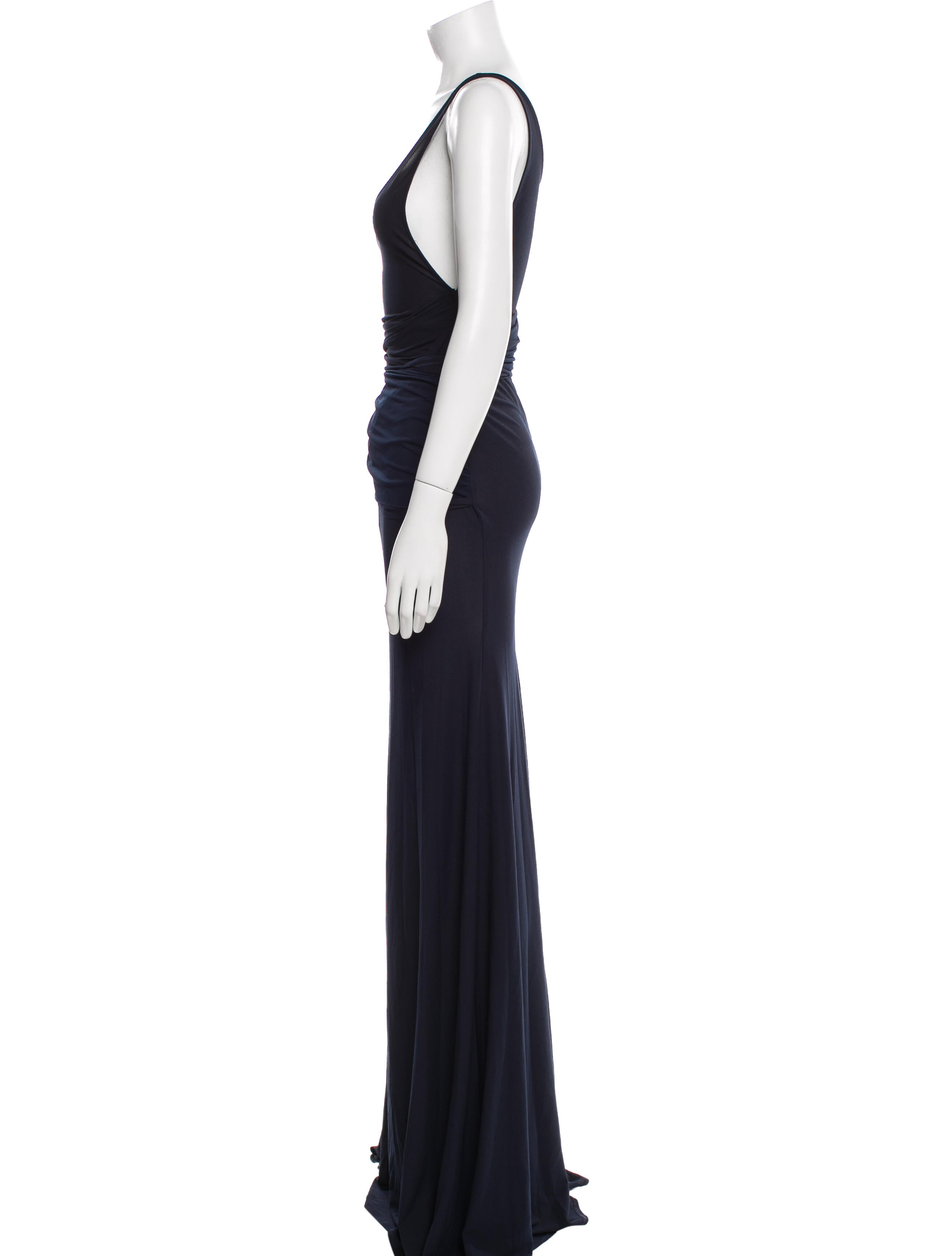 Alex Perry Scoop Neck Long Dress