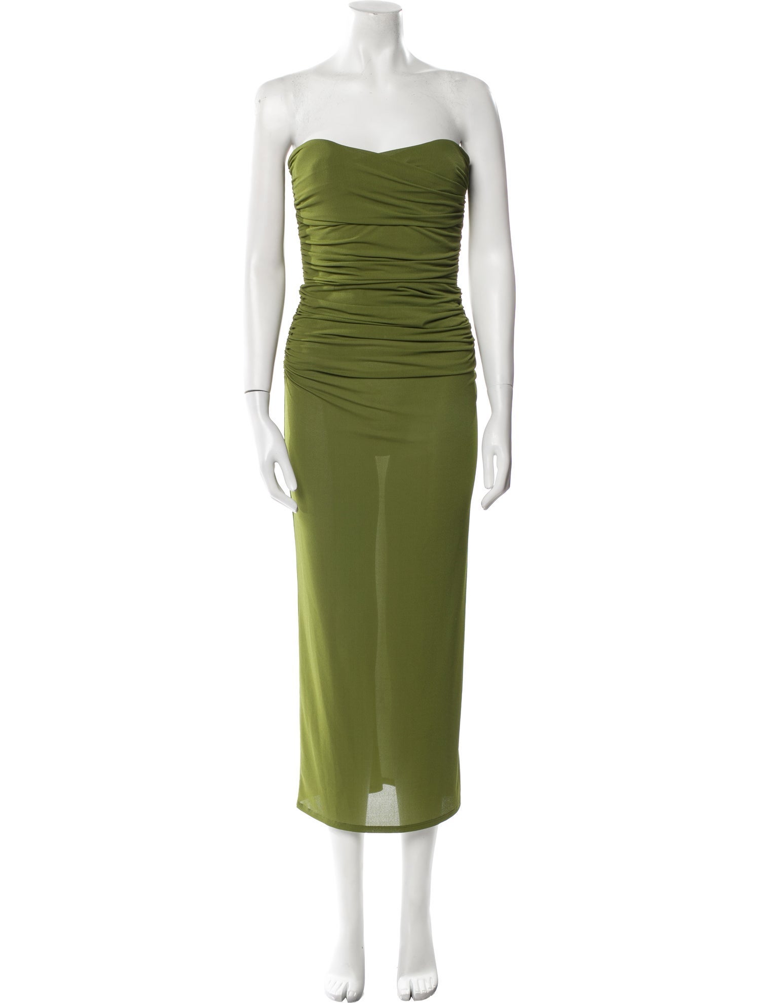 Alex Perry Strapless Midi Length Dress