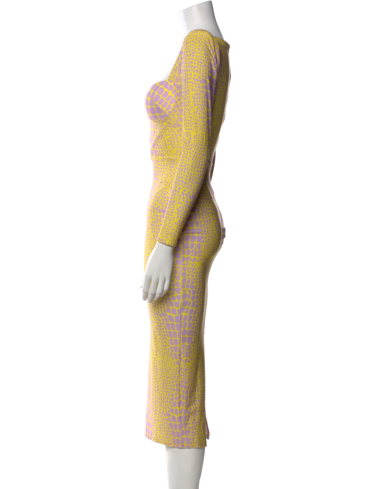 Alex Perry Printed Midi Length Dress w/ Tags