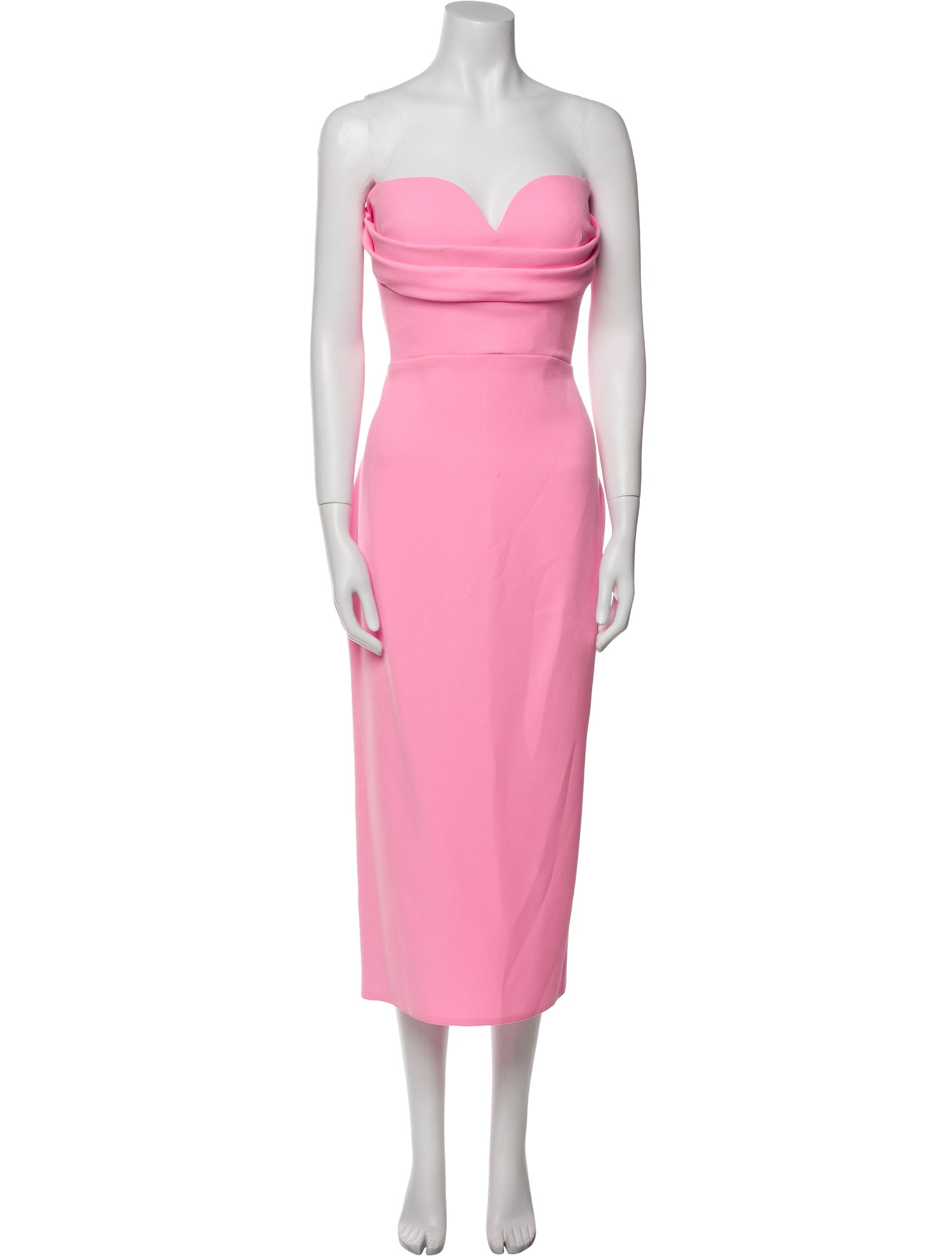 Alex Perry Strapless Midi Length Dress