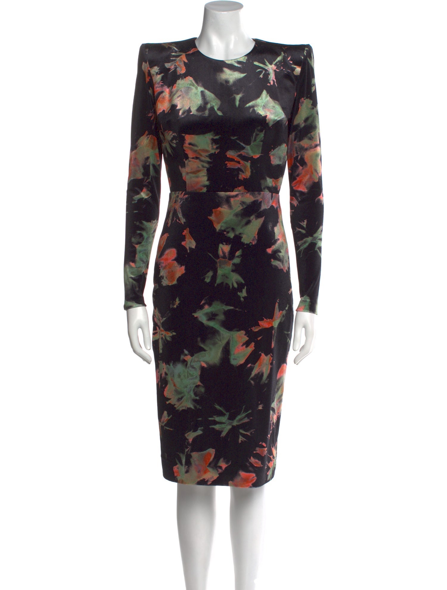 Alex Perry Floral Print Midi Length Dress