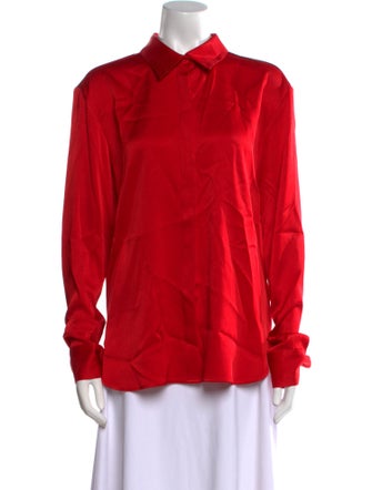Alex Perry Long Sleeve Button-Up Top
