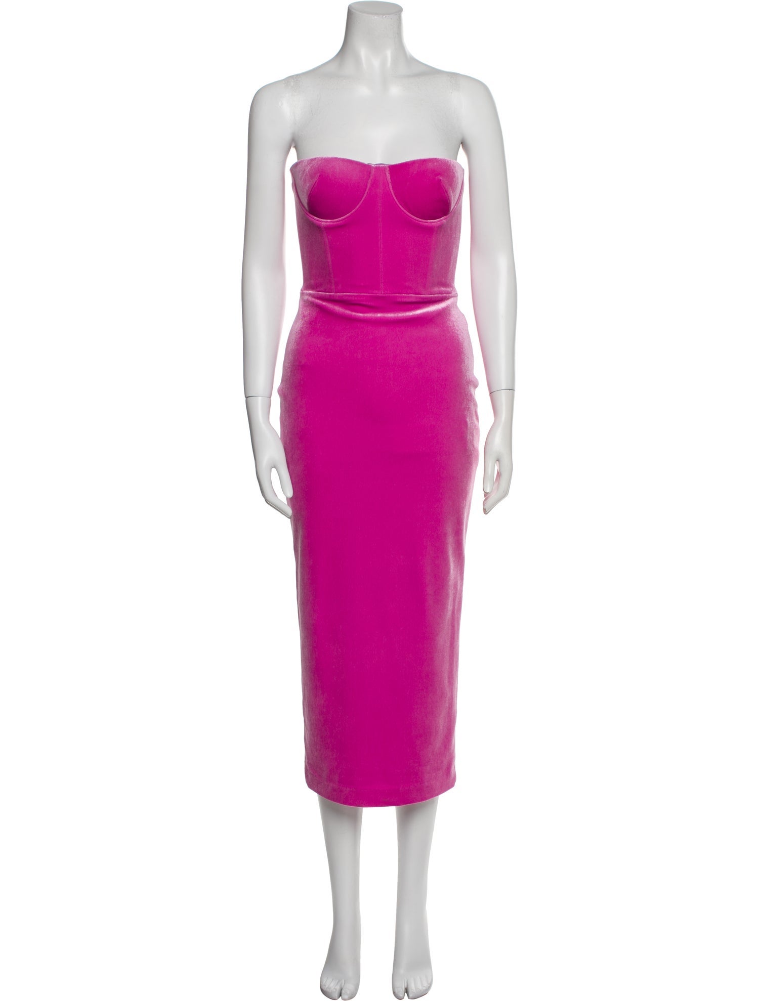 Alex Perry Strapless Knee-Length Dress