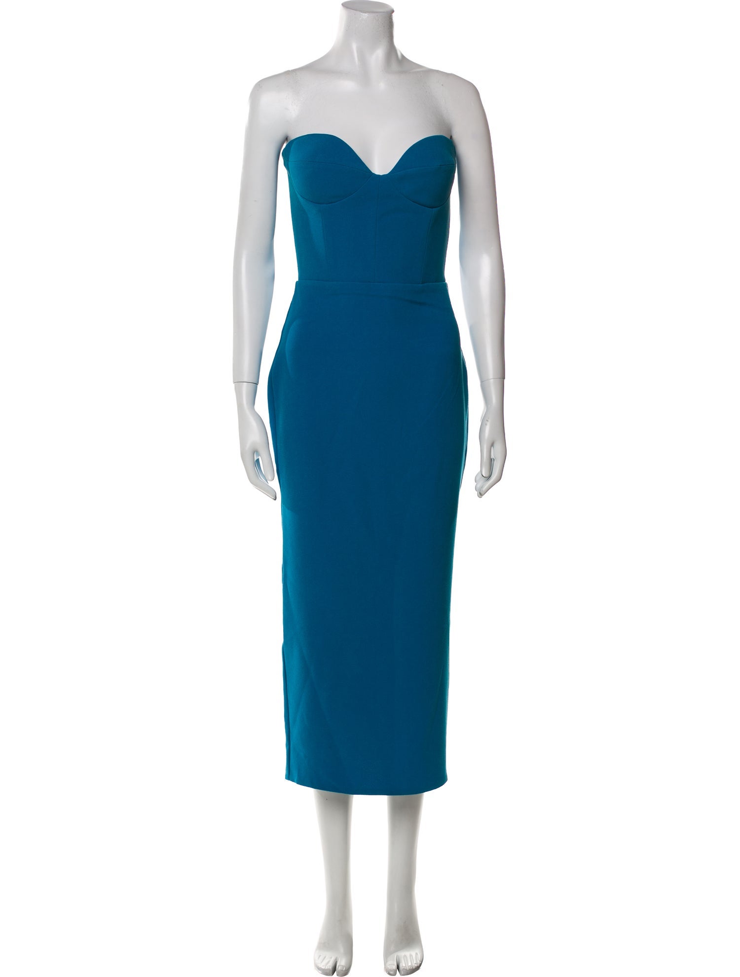 Alex Perry Strapless Midi Length Dress