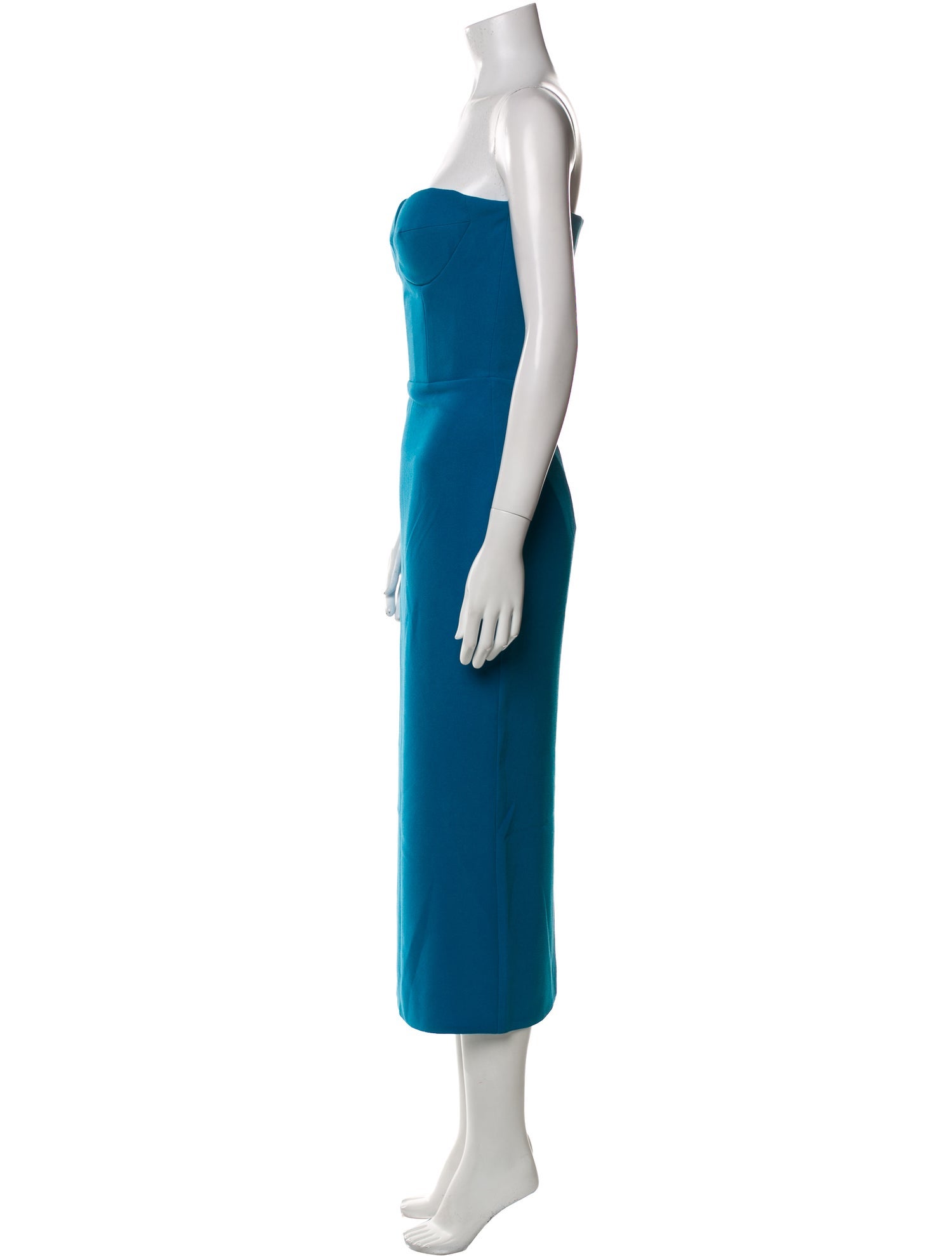 Alex Perry Strapless Midi Length Dress