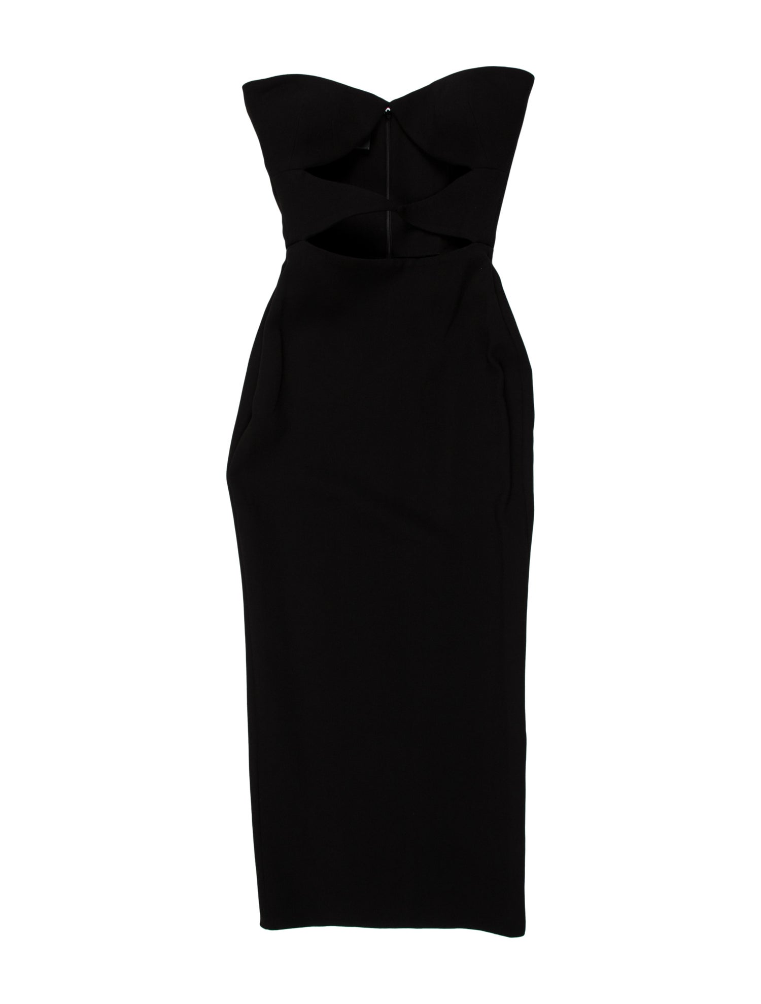 Alex Perry Strapless Midi Length Dress