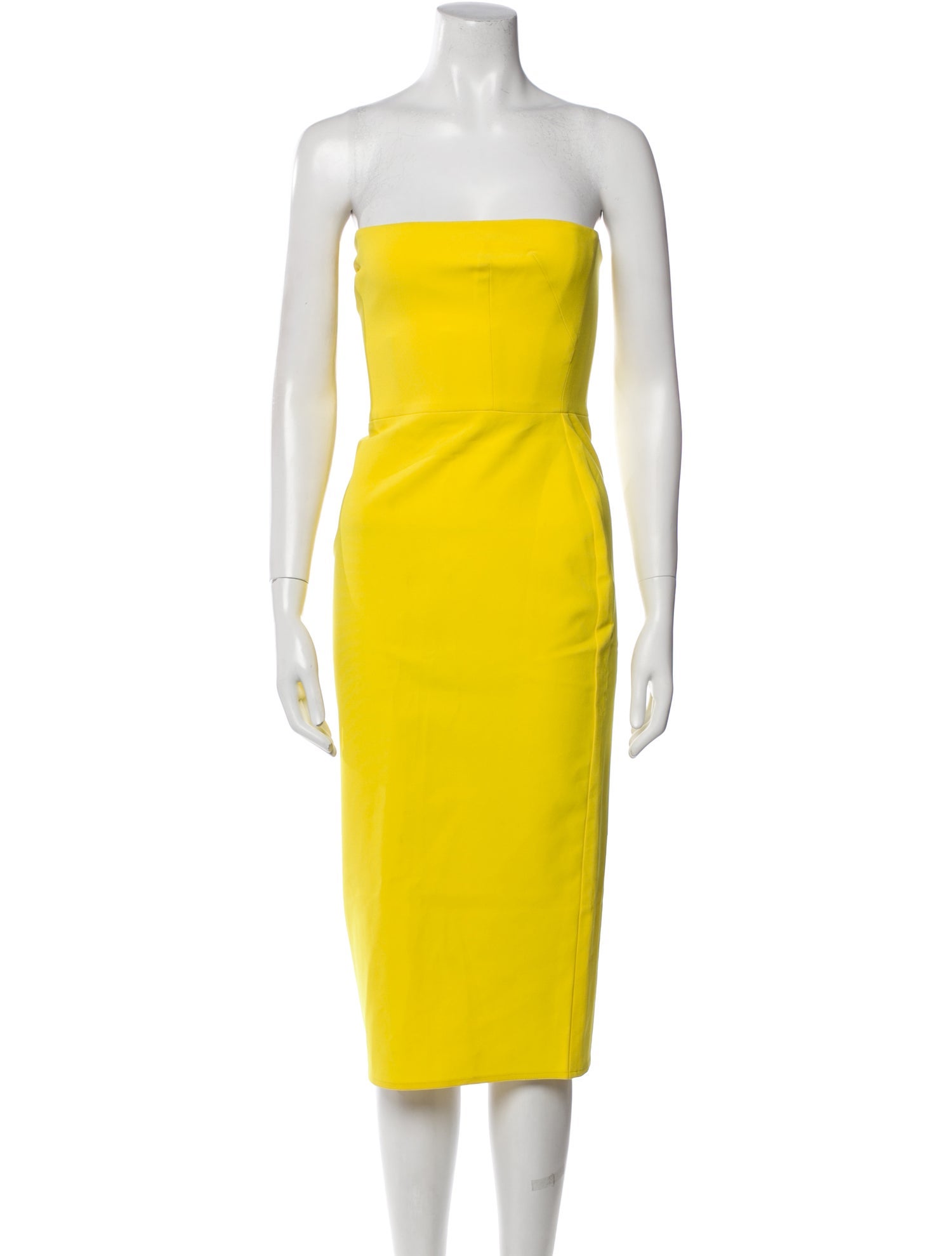 Alex Perry Strapless Knee-Length Dress