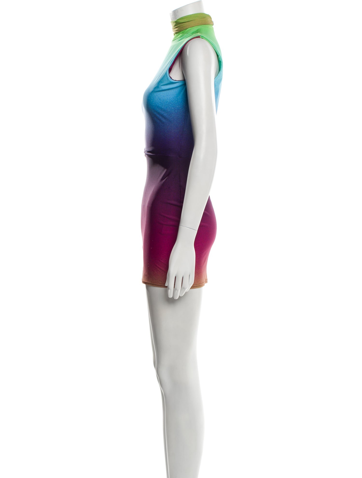 Alex Perry Colorblock Pattern Mini Dress