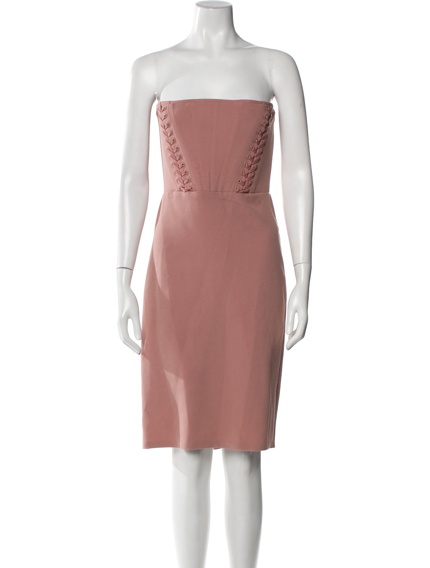Alex Perry Strapless Knee-Length Dress
