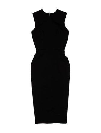 Alex Perry Mock Neck Midi Length Dress