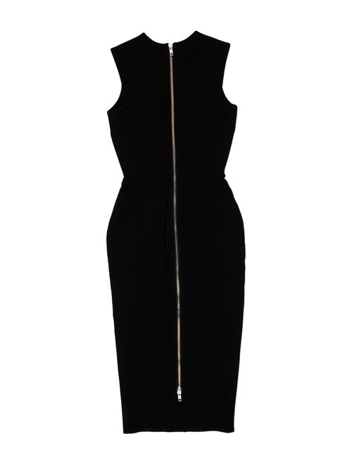 Alex Perry Mock Neck Midi Length Dress