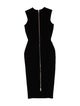 Alex Perry Mock Neck Midi Length Dress