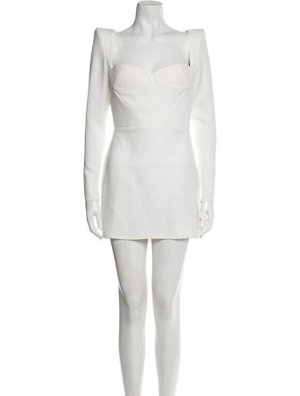 Alex Perry Square Neckline Mini Dress