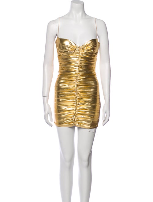 Alex Perry Square Neckline Mini Dress