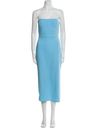 Alex Perry Strapless Midi Length Dress