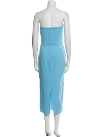 Alex Perry Strapless Midi Length Dress