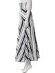 Alex Perry Striped Long Skirt