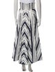 Alex Perry Striped Long Skirt
