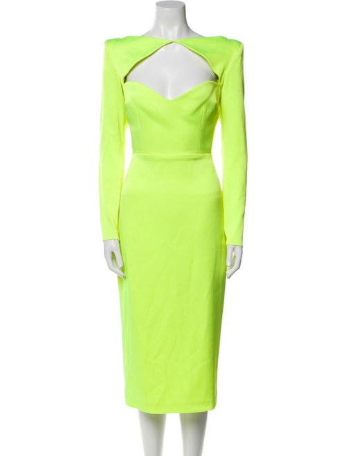 Alex Perry Cowl Neck Midi Length Dress