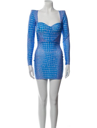 Alex Perry Printed Mini Dress