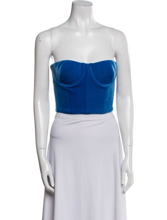 Alex Perry Strapless Crop Top