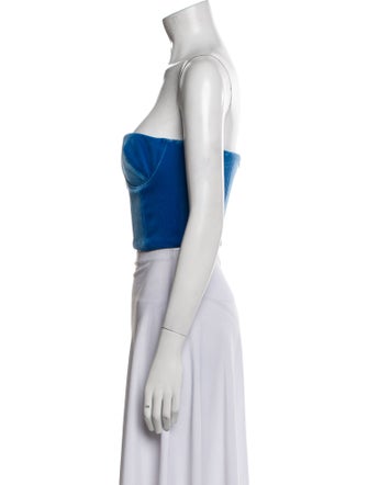 Alex Perry Strapless Crop Top