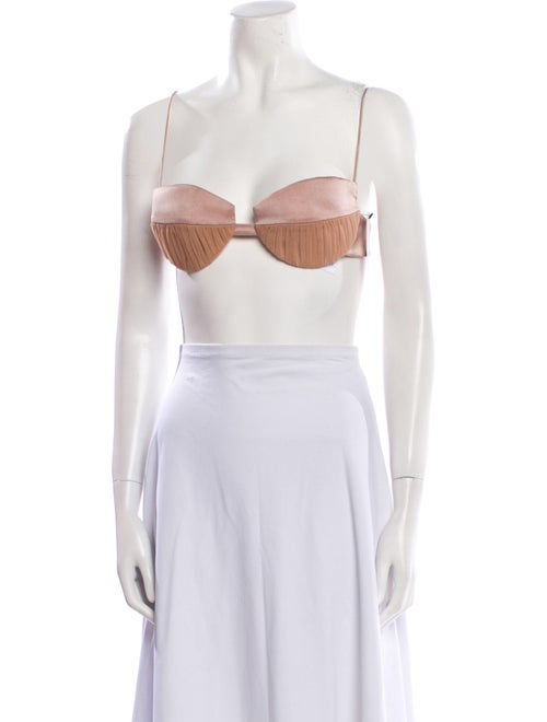 Alex Perry Square Neckline Sleeveless Crop Top