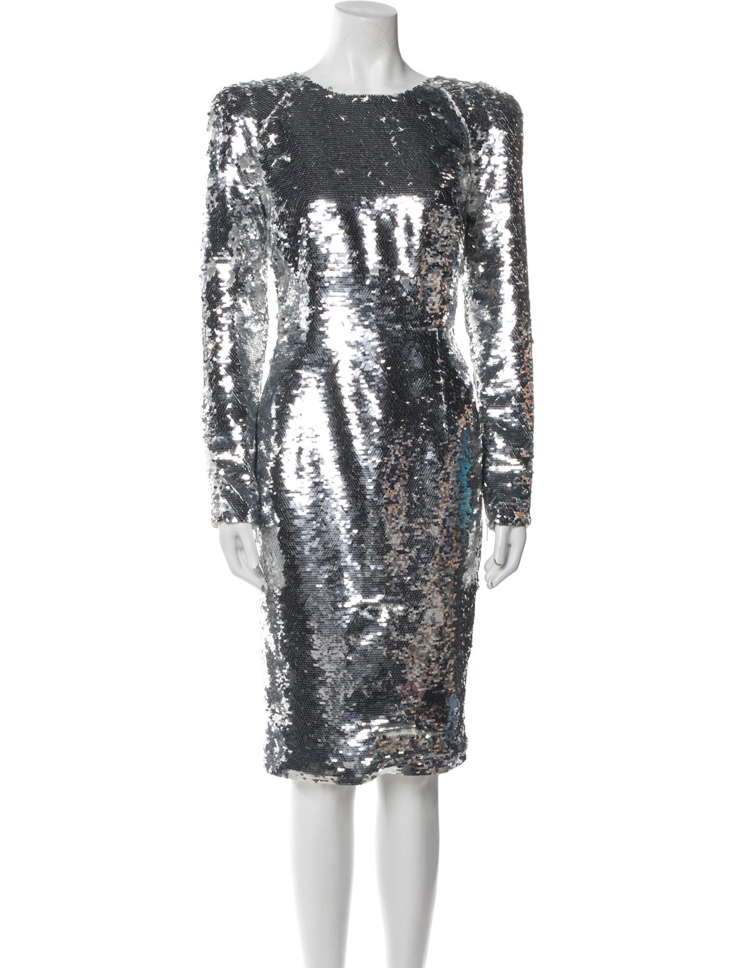 Alex Perry Cowl Neck Knee-Length Dress