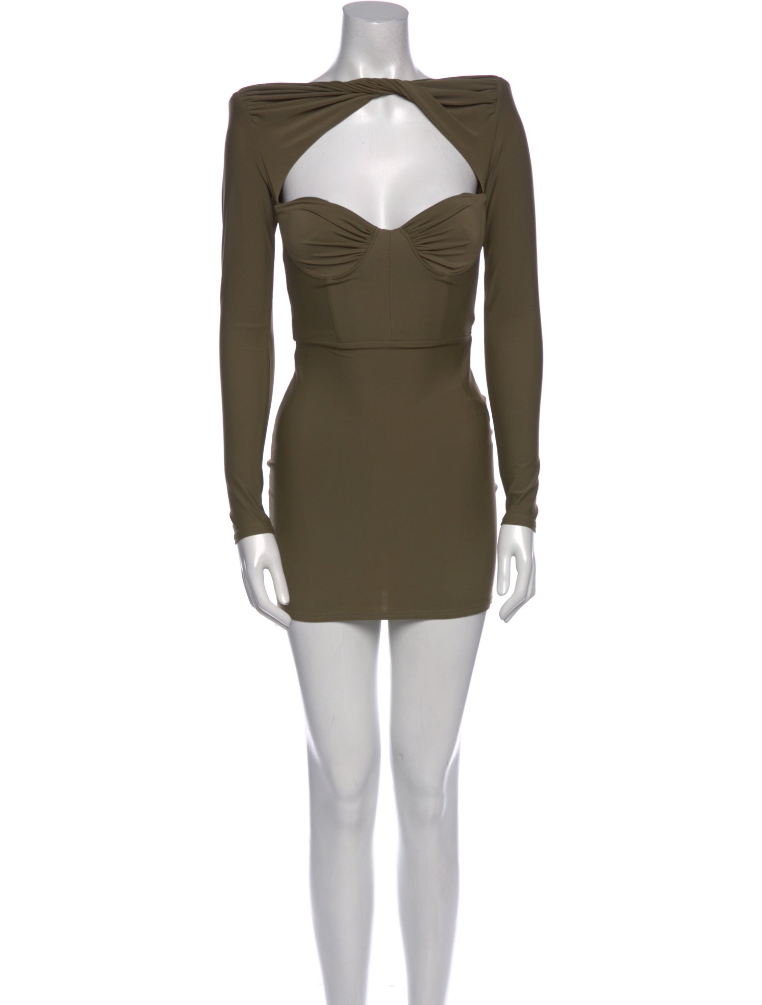 Alex Perry Bateau Neckline Mini Dress