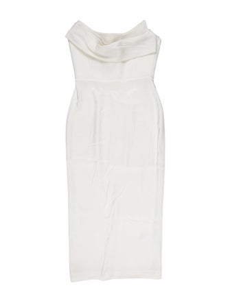 Alex Perry Cowl Neck Midi Length Dress
