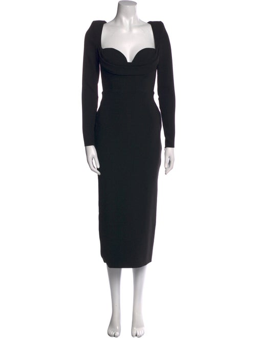 Alex Perry Cowl Neck Midi Length Dress